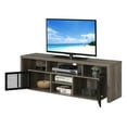 thumbnail image 4 of Meuble Télé Lexington de 60 Pouces avec Armoires de Rangement et Tablettes, Fini Bois Gris, 4 of 6