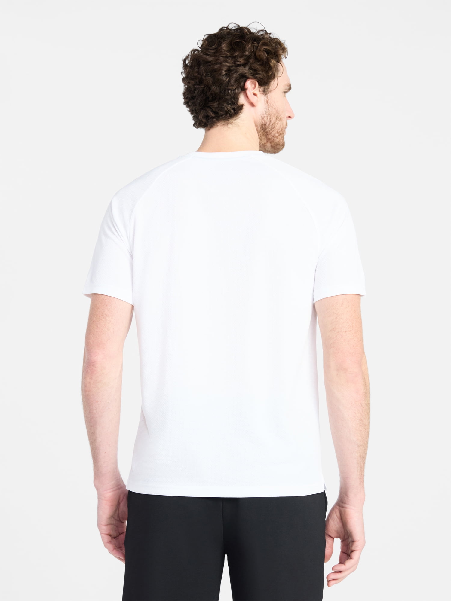 Athletic Works Men's and Big Men's DriWorks Mesh Tee with Short Sleeves, Sizes XS-5XL
