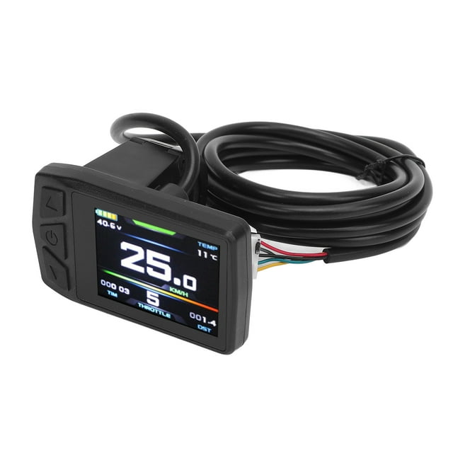 Pantalla LCD de Scooter Eléctrico, Panel de Visualización de Scooter Eléctrico Resistente 24-48V Para Controlador KT