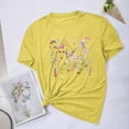 thumbnail image 1 of Fiudx Ropa de Mujer Blusas con Estampado de Flores Pequeñas para Mujer Top de Manga Corta con Cuello Redondo, 1 of 4