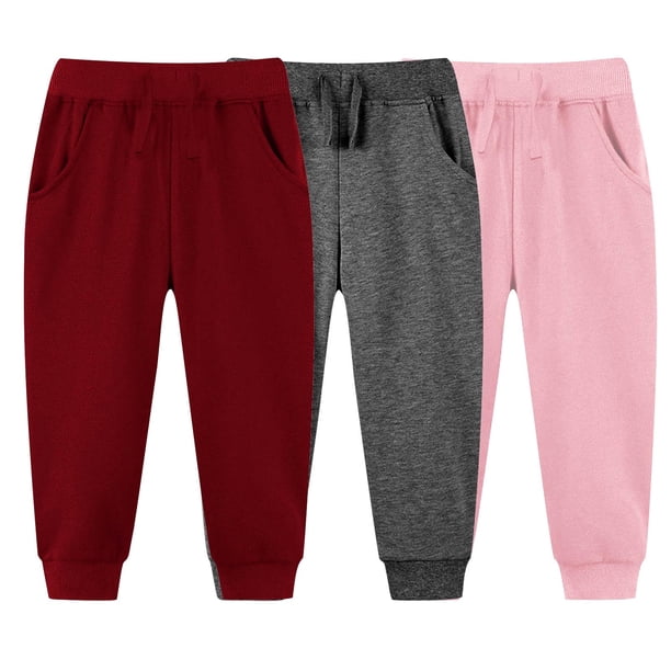 Odeerbi 2-7 Años Para Niños Niñas 3 Pcs Traedor de Chándal Sports Athletic Sports Jogger Pantalones de Verano Color Sólido
