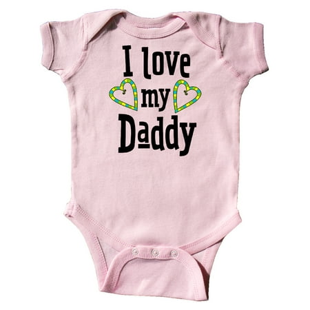 

Inktastic I Love my Daddy- hearts Gift Baby Boy or Baby Girl Bodysuit