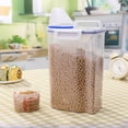 thumbnail image 1 of Conteneur à Riz Boîte de Rangement pour Céréales avec Bouchon 2kg Distributeur en Plastique Anti-Humidité, 1 of 6