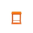 thumbnail image 2 of Pemberly Row Table d'Appoint de Patio Moderne en Aluminium, Fini Poudre, Orange, 2 of 5