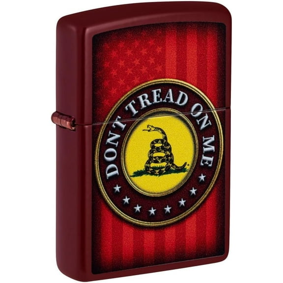 Zippo Lighter - Customized Message on Don't Tread on MeÂ® Merlot Pocket 46419