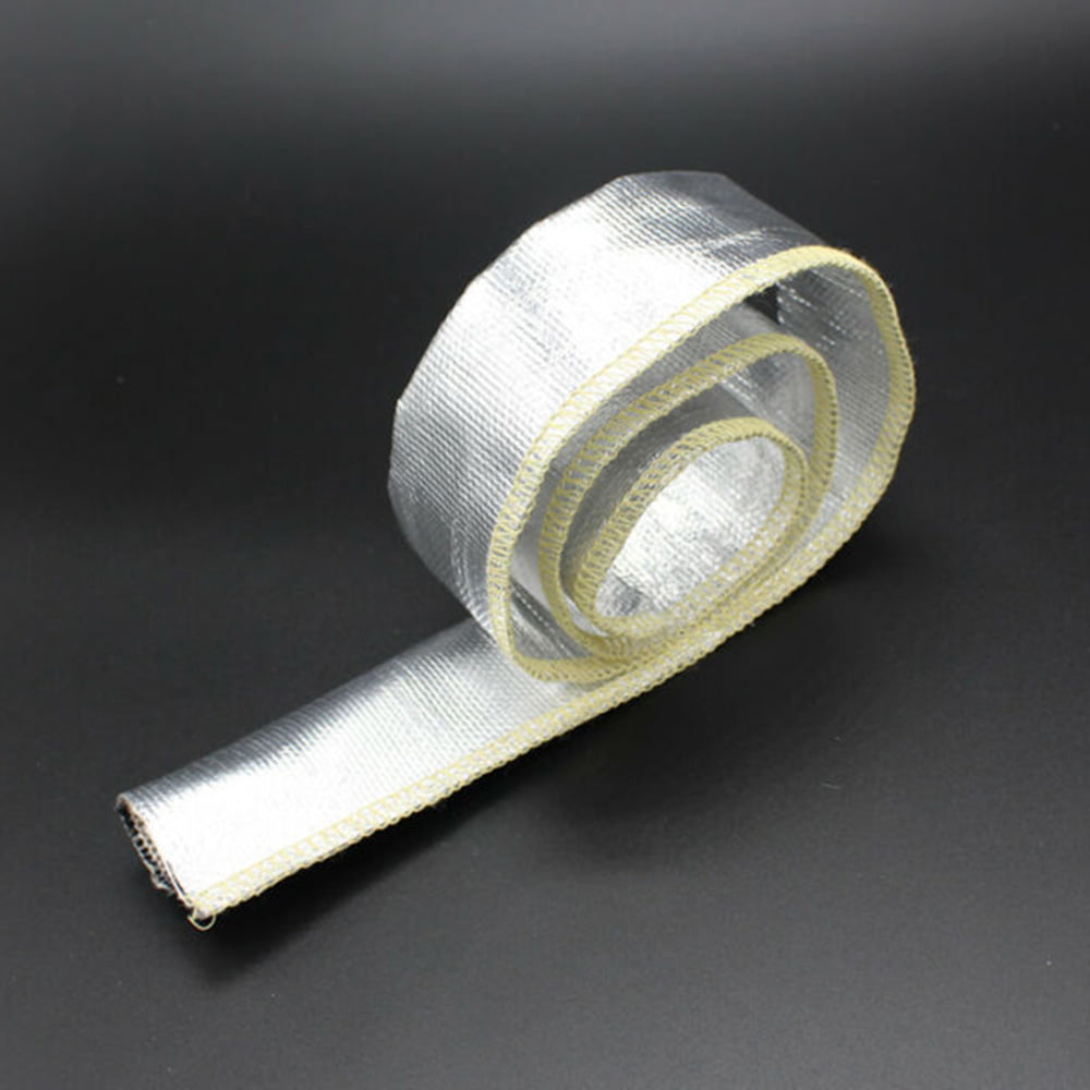EPMAN Aluminized Metallic Heat Shield Sleeve Insulated Wire Hose Cover Loom 1diameters x 6 foot length 