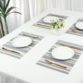 thumbnail image 7 of Unique Bargains 6 Pack Placemat for Dining Table Decor Washable Table Placemats Black, 7 of 7