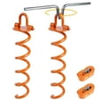 thumbnail image 2 of Eigraketly Estacas de suelo para trampolín, puntas de repuesto de fijación en espiral portátiles, trampolines para exteriores, cobertizo de Accesorios para máquinas de ejercicios 2 piezas, 2 of 6