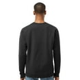thumbnail image 7 of Tultex Men’s Crewneck Long Sleeve Sweatshirt, 80/20 Cotton/Polyester Fleece Winter Sweater (Black+White 2PCS, XL), 7 of 7