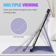 thumbnail image 4 of Fintie Case for Samsung Galaxy Tab S8+/S8 Plus 2022/S7 FE 2021/S7 Plus 2020 12.4 inch Tablet, Multi-Angle Stand Cover with Pocket Auto Wake/ Sleep , Built-in S Pen Holder, Lilac Marble, 4 of 8
