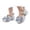 Silver, variant on Summer Sandals For Girls Soft Sole Decorated Casual Beach Shoes Checker Board Slides