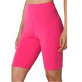 thumbnail image 4 of Ashirexll Workout Shorts Women, Athletic Shorts, 2PC Fashion Solid Color Leggings with Yoga Sport Elastic Quarter Pants Shorts Leggings, 4 of 7