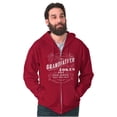 thumbnail image 3 of Grandfather Dad Jokes Funny Grandpa Zip Hoodie Sweatshirt Men Brisco Brands M, 3 of 6