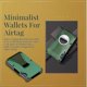 thumbnail image 4 of Men's Simple Carbon Fiber White Front Pocket Wallet with Money Clip - Green, 4 of 4