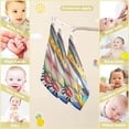 thumbnail image 3 of SKYSONIC 3 PCS Abstract Musical Instruments Baby Muslin Washcloths, Colorful Soft Absorbent Face Towel Burp Cloths Cotton Bath Wipes Infant Wash Cloth for Newborn Boys Girls, 3 of 7