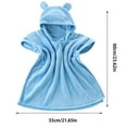 thumbnail image 3 of Naxoaeo Toddler Hooded Beach Towel 100% Cotton Soft Quick Dry Absorbent Use for Swim Pool Bath Poncho Towels for 2 to 6 Years Old Children Size, 3 of 7