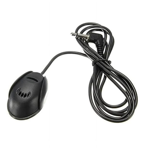 Micrófono de audio para automóvil Micrófono con cable Tipo de pasta Audio Micrófono manos libres de 3,5 mm para automóvil Radio GPS