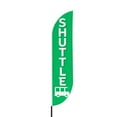 thumbnail image 2 of Shuttle Sign feather flag Pole Kit for Outdoor by Mavis Printing | 15 FEET Long Polyester Outdoor Banner Flag for Easy Hang | HD Print Swooper Flag Pole Mount to Celebrate Shuttle | Made in USA, 2 of 7