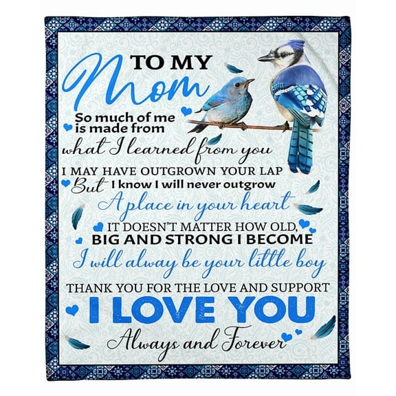 To My Mom So Much Of Me Is Made From What I Learned From m Daughter And Son You Birthday Gift Home Decor, 30x40in Fleece Blanket