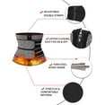 thumbnail image 4 of VASLANDA Men Sauna Waist Trimmer Sport Workout Fitness AB Belt with Adjustable Double Straps Waist Trainer Neoprene Body Shaper, 4 of 5