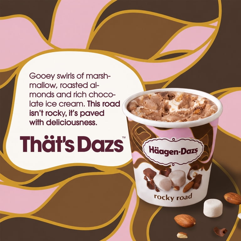 Häagen-Dazs, Ice Cream, Rocky Road 14 oz, Kosher, Gluten Free