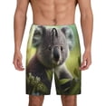 thumbnail image 1 of Fotbe Daisy Koala Pantalones Cortos de Pijama para Hombre, Ropa de Dormir, Pantalones de Pijama Cortos para Hombre-Small, 1 of 6