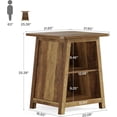 thumbnail image 2 of Tribesigns 3-Tier Wooden Nightstand with Storage, Farmhouse Bedside Table with Closed Back for Bedroom, Small Spaces, Easy to Assemble, 2 of 7
