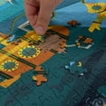 thumbnail image 5 of Ambesonne Yellow Submarine Jigsaw Puzzle Durable Cardboard, Diver Dolphins, 1000 pcs, Petrol Blue and Ginger, 5 of 6