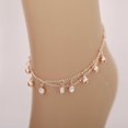 thumbnail image 4 of SmartBy Women Bell Rhinestone Charm Double Layer Anklet Foot Bracelet Beach Jewelry, 4 of 7