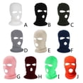 thumbnail image 2 of 3 Hole Winter Knitted Mask Outdoor Sports Full Face Cover Ski Warm Balaclava, 2 of 17
