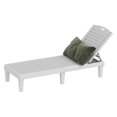 thumbnail image 6 of Dextrus Outdoor Lounge Chair Chaise, 5 Position Adjustable Backrest, Waterproof for Patio & Pool, Off-White, 6 of 9