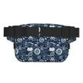 thumbnail image 3 of Fuzoiu Sailing Cruises Nautical Print Unisex Square Double Layer Waist Bag,Crossbody Fanny Pack Travel Workout Accessory, 3 of 9