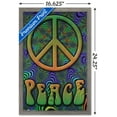 thumbnail image 3 of Peace Fractal 2 Wall Poster, 14.725" x 22.375", Framed, 3 of 6