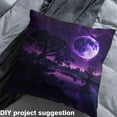 thumbnail image 2 of Castle Fairy Galaxy Universe Fabric by the Yard 5 Yard,Botanical Plants Sewing Fabric,Black Purple Fabric for Sewing,Ultra Soft Abstract Home Decor, 2 of 6