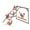 Brown, variant on Petsfit Chicken Perch for Coop Solid Wood & Rustproof Iron Roosting Bar with Swing for Poultry & Chicken Coops