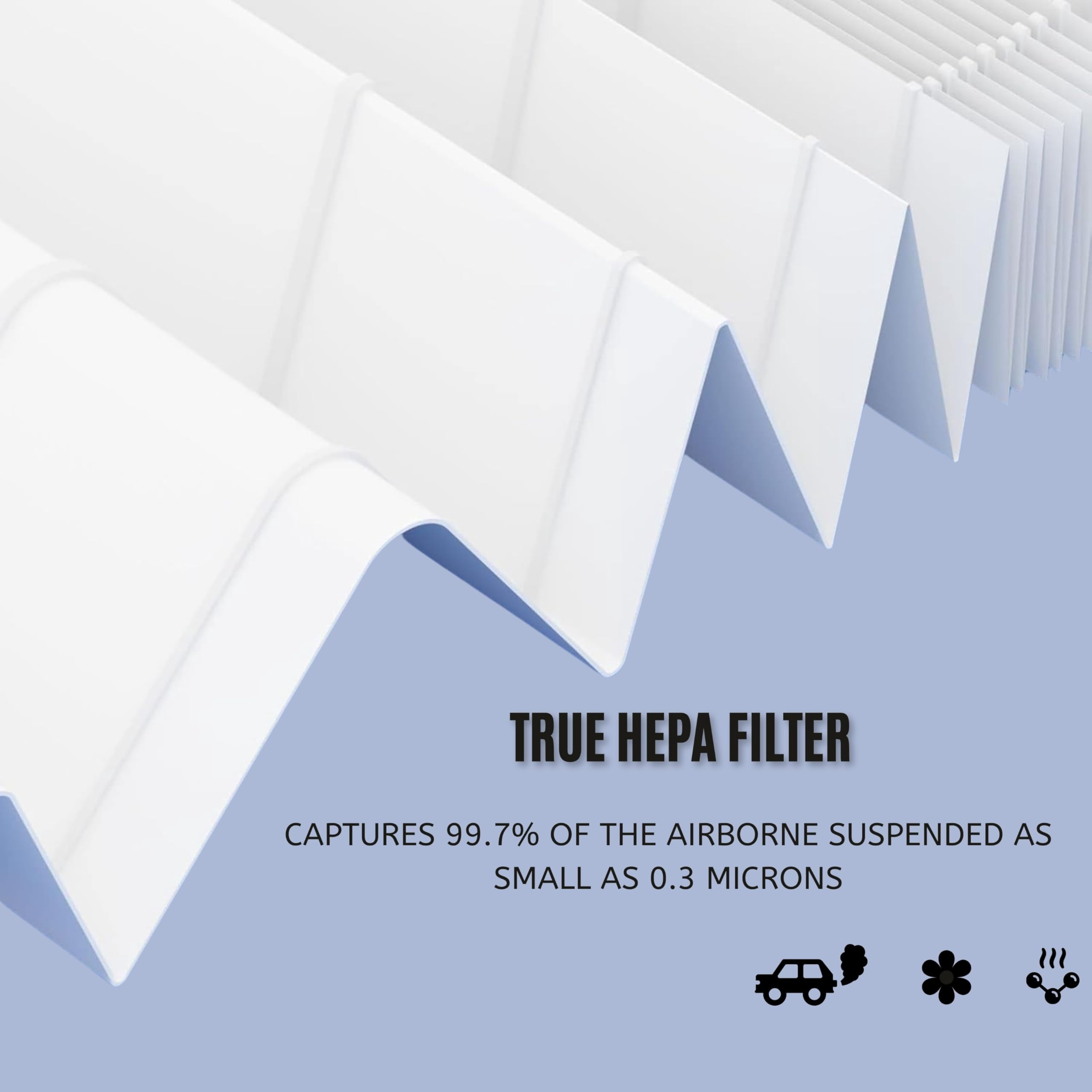 Nispira TiO2 Replacement Filter Compatible with Aerus Electrolux Lux Guardian, Beyond Guardian,  Blueair 400 series Air Purifier, 2 Packs