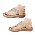 thumbnail image 3 of MKLEKYY Sandalias de Verano para Mujer, Estilo Bohemio, Tejidas, Cómodas, Con Punta Redonda, para Playa, Talla Grande, 3 of 4