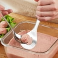 thumbnail image 6 of 304 Stainless Steel Rice-meat Dumplings Spoon Press Meatball Maker Spoon Kitchen Tool Hand Meatball Artifact, 6 of 7