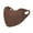 Brown, variant on Face Guard Warmth Cold Dustproof Face Shield Solid Color Design Comfortable 3D Fit Face Guard