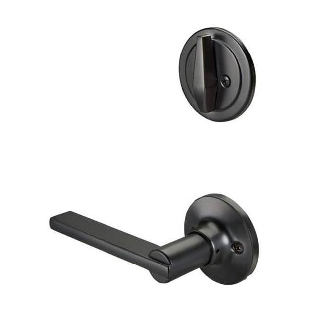 Yale YR720SBBLK Garniture Intérieure Active de Poignée de Bord Résidentiel avec Levier Seabrook & 44; Noir