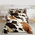 thumbnail image 2 of Feelyou Rustic Cow Print Full Size Comforter Sets, Farmhouse Highland Bull Bedding Comforter Set, Teens Kids Boys Girls Reversible Bedding Sets, Super Cozy Room Decor, 3pcs, 2 of 8
