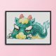 thumbnail image 3 of Cuadros Decorativos Bordado de punto de cruz Dragón DIY Impreso Animal Costura 11CT (JL376) Wdftyju embutido en tela, 3 of 9