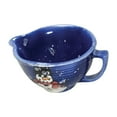 thumbnail image 4 of Blue Ceramic Mixing Bowl Debra Kelly Snowman Collection Renovators Supply, 4 of 10