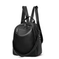 thumbnail image 3 of Genuine Leather Cowhide Backpack, Women's Multiuse Shoulder Crossbody Bag, Large Capacity Casual Daypack, 3 of 7