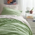 Dormify Pom Pom Smoke Green Comforter, Sage Green, Twin/Twin XL, Dorm & College Essentials