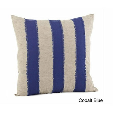 Banded Decorative Throw Pillow, 18-inch Square (Cobalt blue case only)