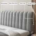 thumbnail image 2 of Thicken Bed Headboard Cover for Full Queen Size, Velvet Dustproof Stretch Solid Color Quilted Bed Head Covers for Bedroom Decor, Washable, 2 of 7
