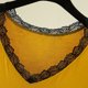 thumbnail image 5 of Pijama de manga corta para mujer, moda, talla grande, cuello en V, color liso, encaje, cuello en V, camiseta de manga corta, abrigo para casa, blusa de poliéster para mujer, 5 of 9