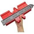 thumbnail image 1 of Duplicador de calibre de contorno, herramienta de medición de plantillas de plástico ABS de alta calidad para un ajuste perfecto y un corte fácil, 10 pulgadas rojo, copia de formas simplificada, 1 of 7
