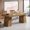 Light Brown, variant on Tribesigns 55.1" Conference Table for 4-6 People, Modern Meeting Table with Thick Tabletop